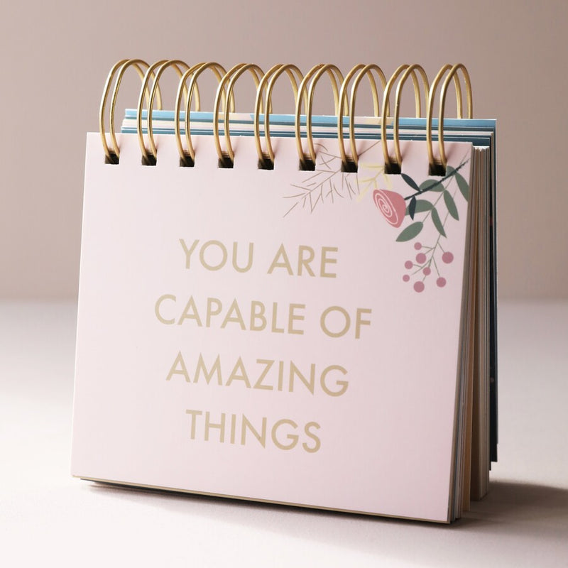 Siart Fflip Positifrwydd | Floral Positivity Flip Chart