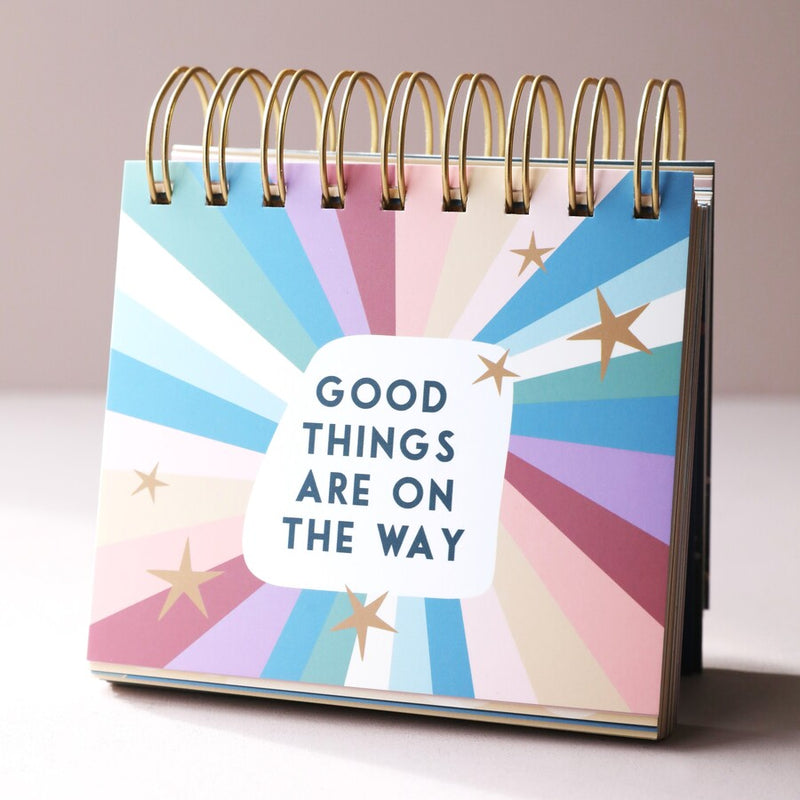 Siart Fflip Positifrwydd | Floral Positivity Flip Chart