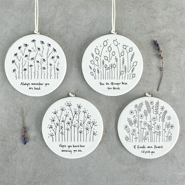 Addurn Porslen | East of India Porcelain Hanger – You are stronger than you think