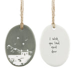 Addurn Porslen | East of India Porcelain Hanger – I wish you lived next door