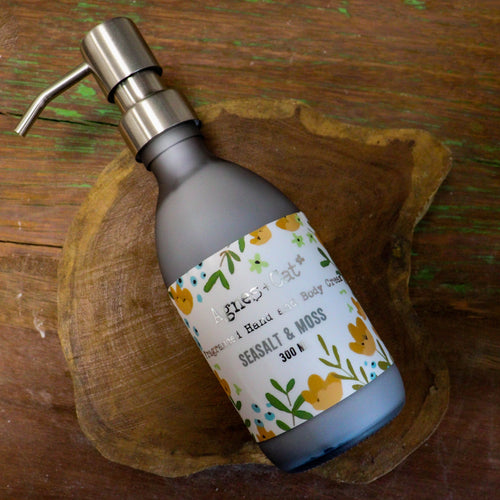 Hufen Dwylo a Chorff | Agnes & Cat Hand & Body Cream – Sea Salt & Moss