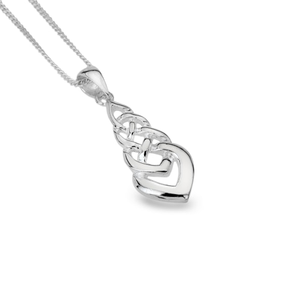 Cadwyn Cwlwm Celtaidd Arian | Welsh Celtic Figure of Eight Necklace