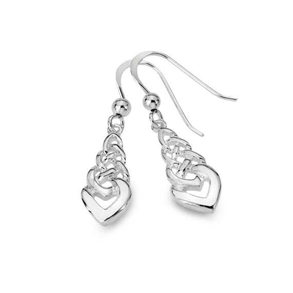 Clustdlysau Cwlwm Celtaidd | Welsh Celtic Figure of Eight Earrings