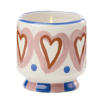 Cannwyll A Dopo | A Dopo Ceramic Candle - Hearts, Rosewood Vanilla