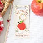 Modrwy Goriadau Afal Enamel | Enamel Apple Keyring