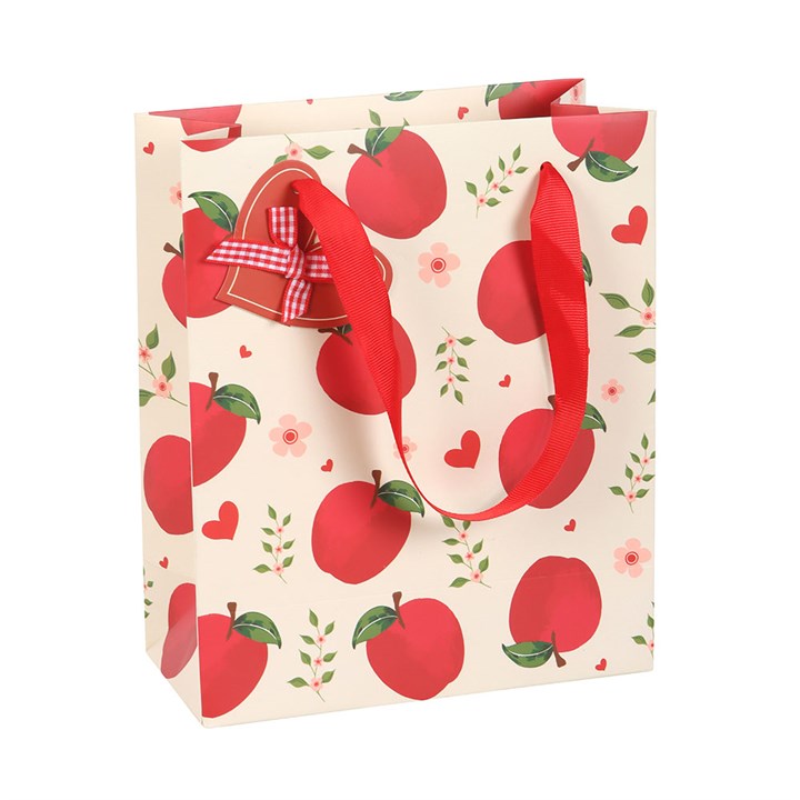 Bag Anrheg Canolig - Afalau | Medium Gift Bag - Apples