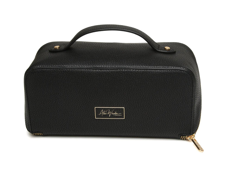Bag Ymolchi - Du | Train Case by Alice Wheeler - Black