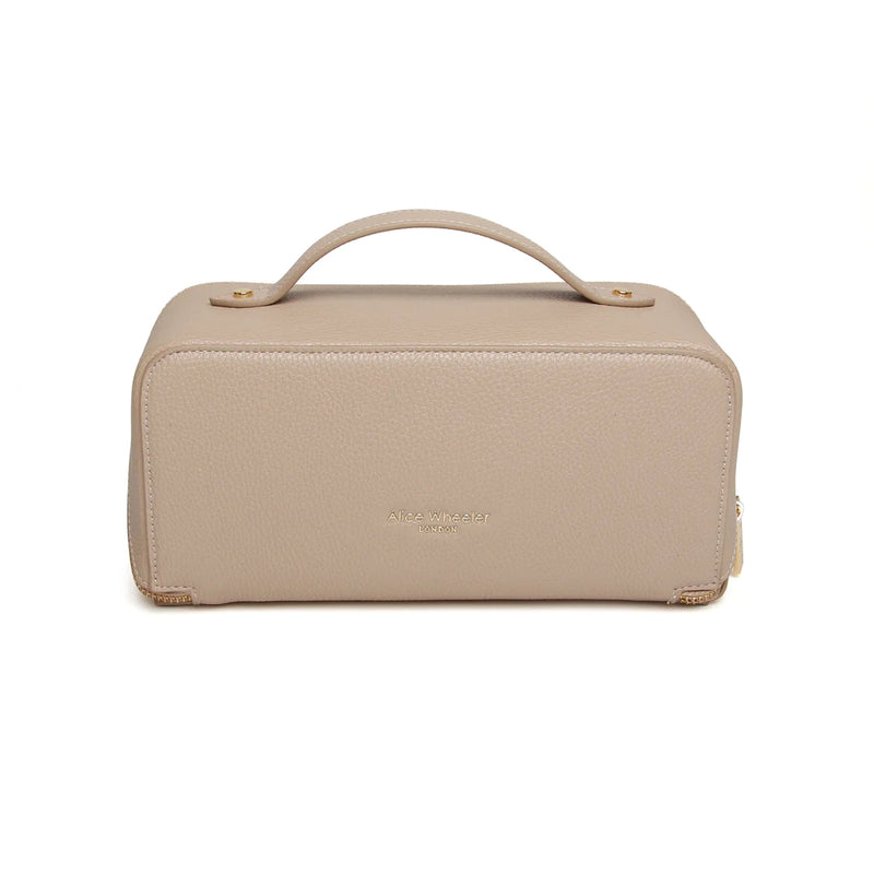 Bag Colur Mini - Carreg | Mini Train Case by Alice Wheeler - Stone