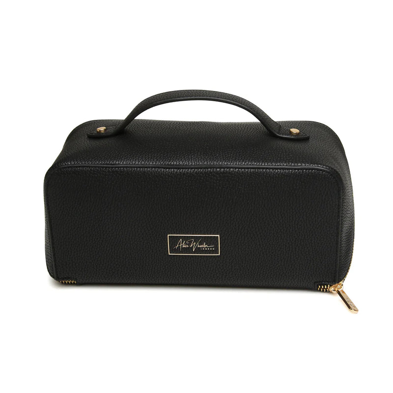 Bag Ymolchi Mawr - Du | Large Train Case by Alice Wheeler - Black