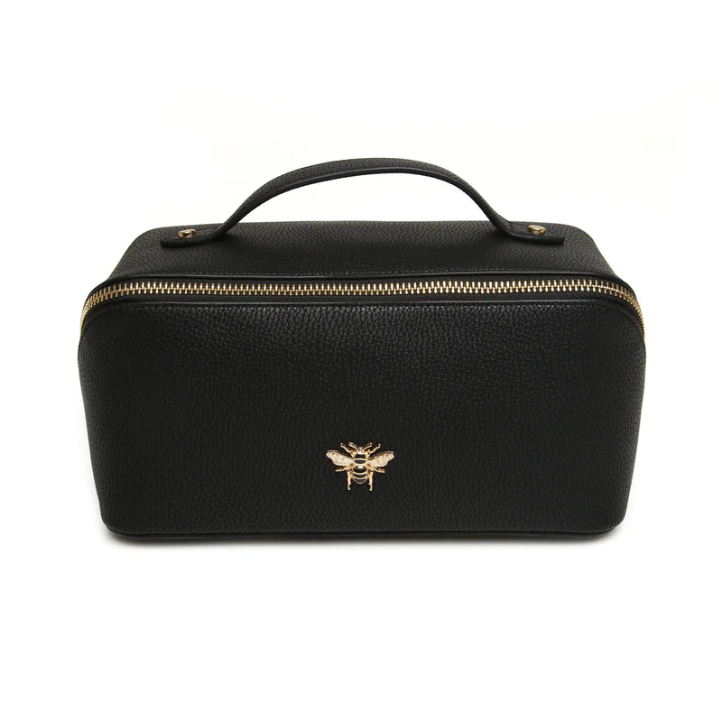 Bag Ymolchi Mawr - Du | Large Train Case by Alice Wheeler - Black