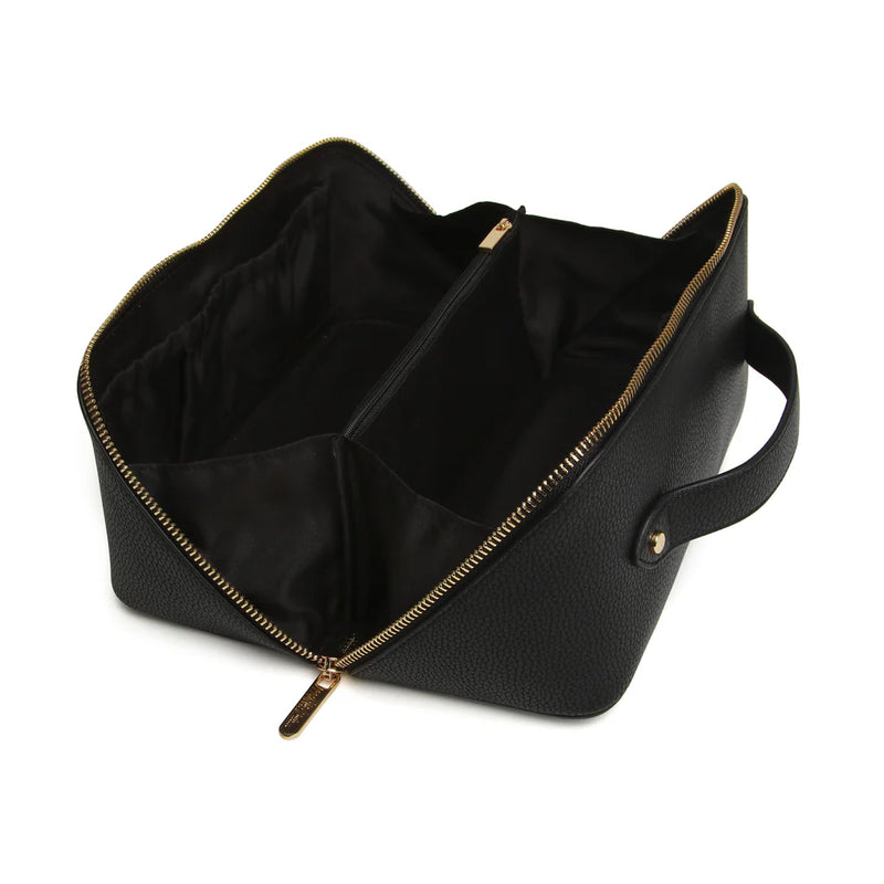 Bag Ymolchi Mawr - Du | Large Train Case by Alice Wheeler - Black