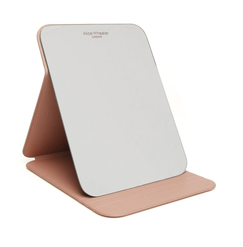 Drych - Pinc | Folding Mirror by Alice Wheeler - Pink