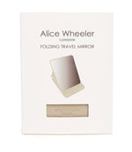 Drych - Carreg | Folding Mirror by Alice Wheeler - Stone