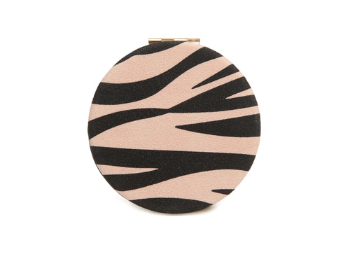 Drych Poced - Sebra | Compact Mirror by Alice Wheeler - Zebra