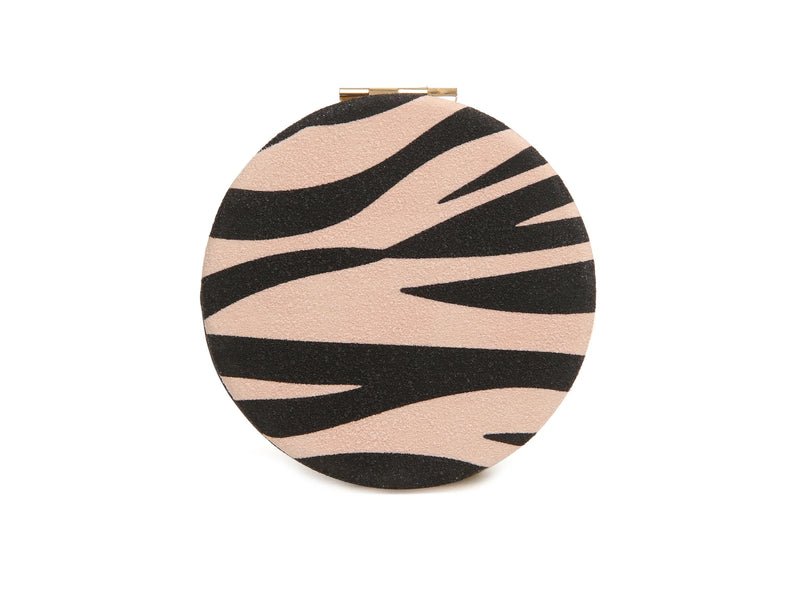Drych Poced - Sebra | Compact Mirror by Alice Wheeler - Zebra