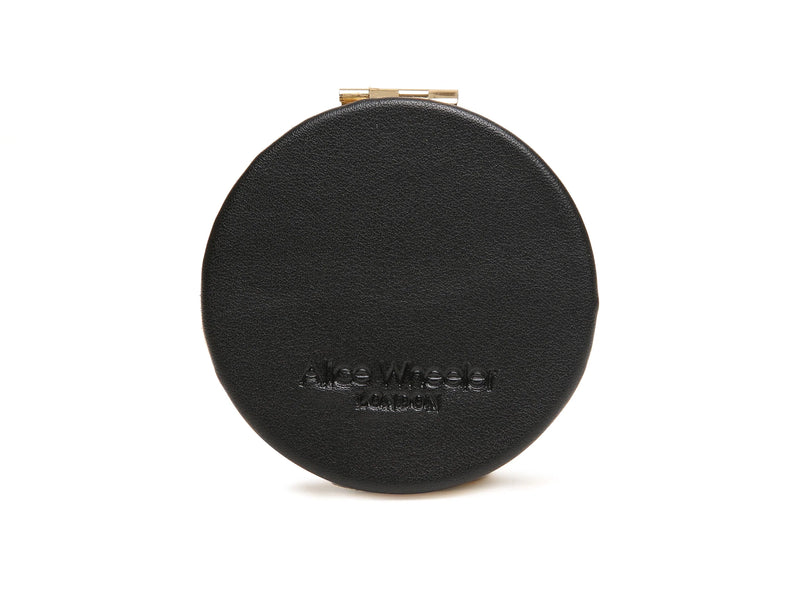 Drych Poced - Llewpart | Compact Mirror by Alice Wheeler - Leopard