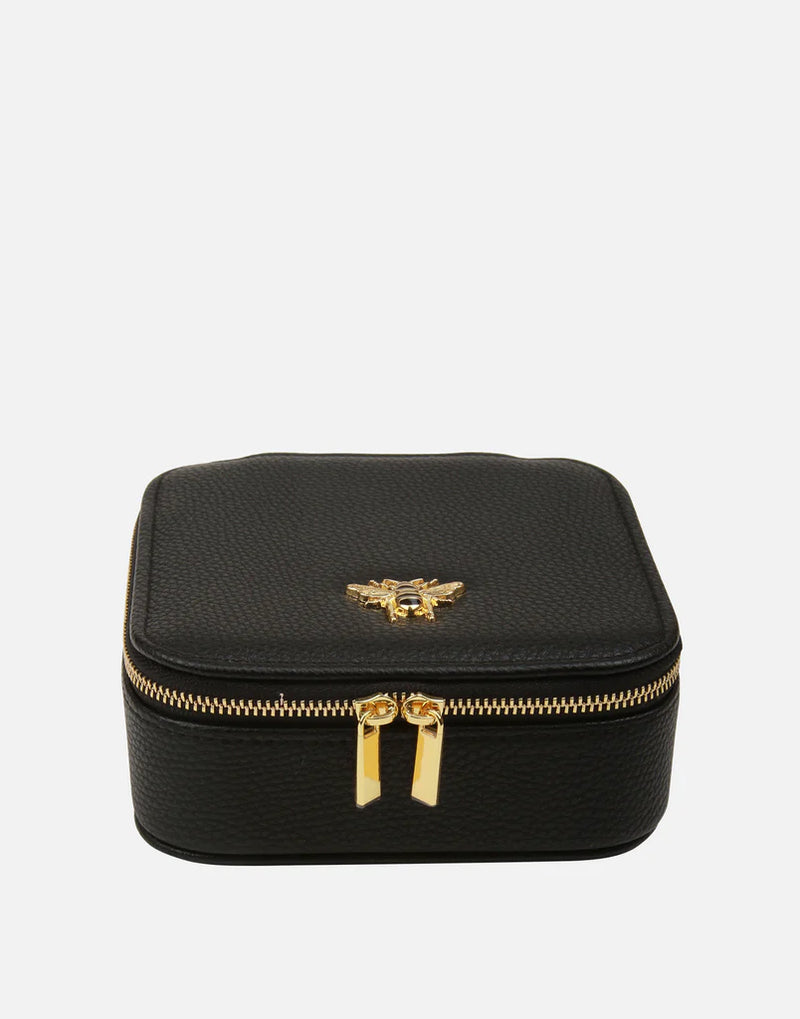 Blwch Gemwaith - Du | Jewellery Box / Travel Case by Alice Wheeler - Black
