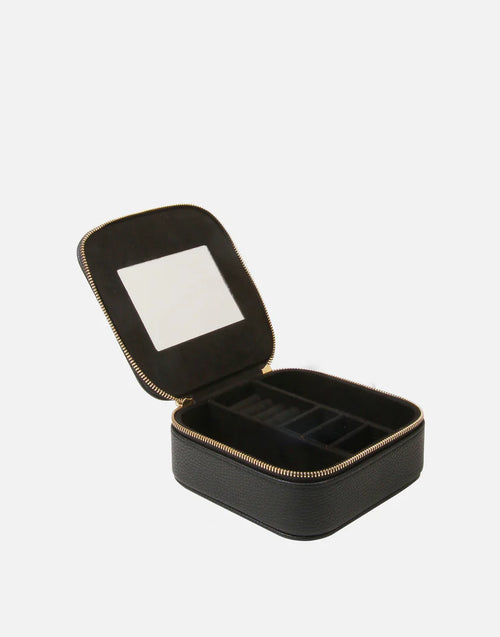 Blwch Gemwaith - Du | Jewellery Box / Travel Case by Alice Wheeler - Black