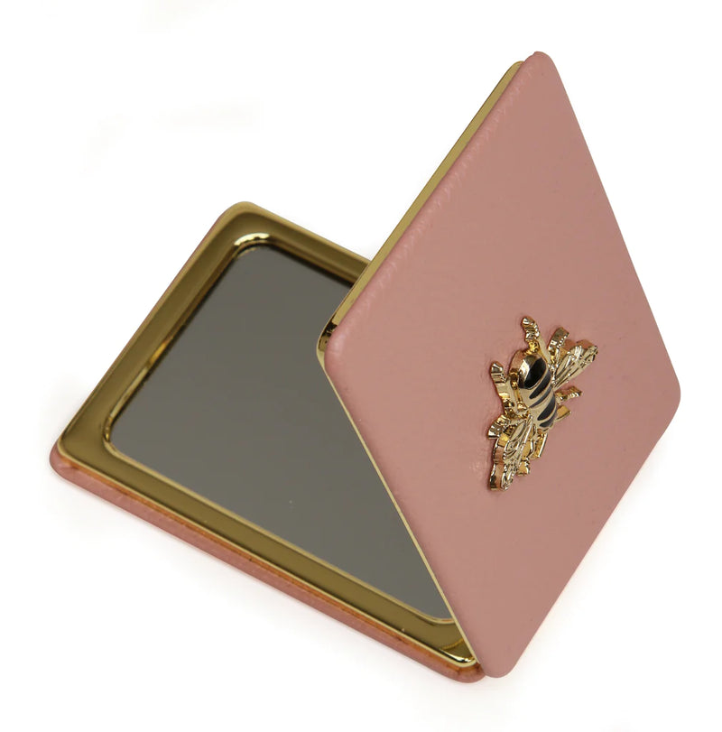 Drych Poced - Pinc | Compact Mirror by Alice Wheeler - Pink