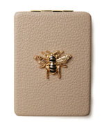 Drych Poced - Carreg | Compact Mirror by Alice Wheeler - Stone