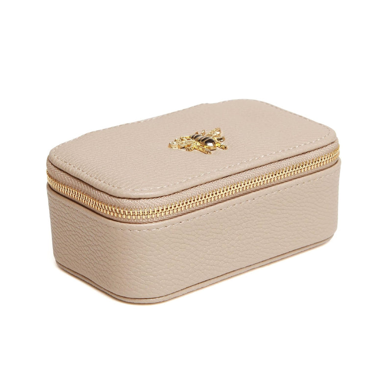 Blwch Gemwaith Mini - Carreg | Mini Jewellery Box / Travel Case by Alice Wheeler - Stone