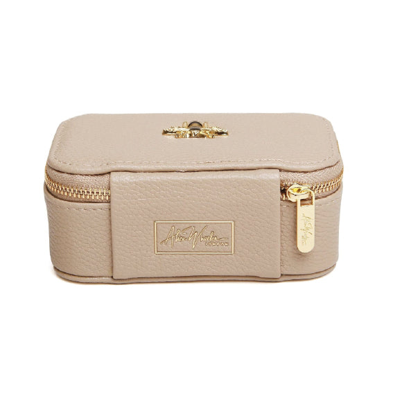 Blwch Gemwaith Mini - Carreg | Mini Jewellery Box / Travel Case by Alice Wheeler - Stone