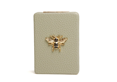 Drych Poced - Green | Compact Mirror by Alice Wheeler - Pistachio