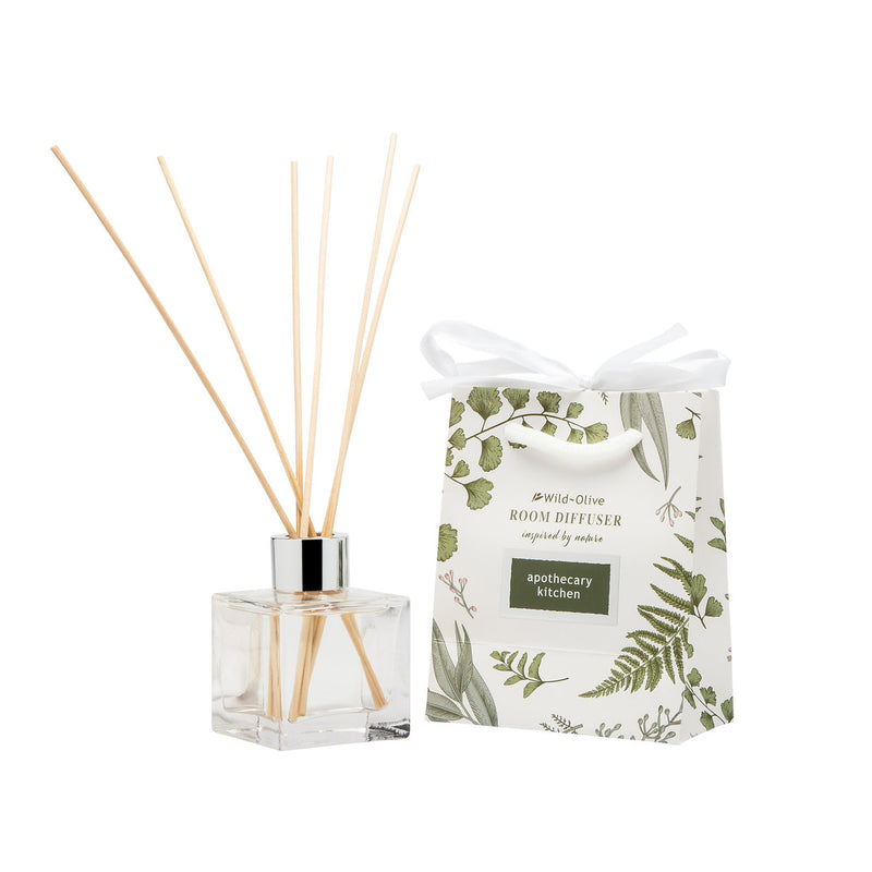 Tryledwr Olew - Cegin yr Apothecari | Room Reed Diffuser - Apothecary Kitchen