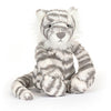 Teigr Eira Canolig | Jellycat Medium Bashful Snow Tiger