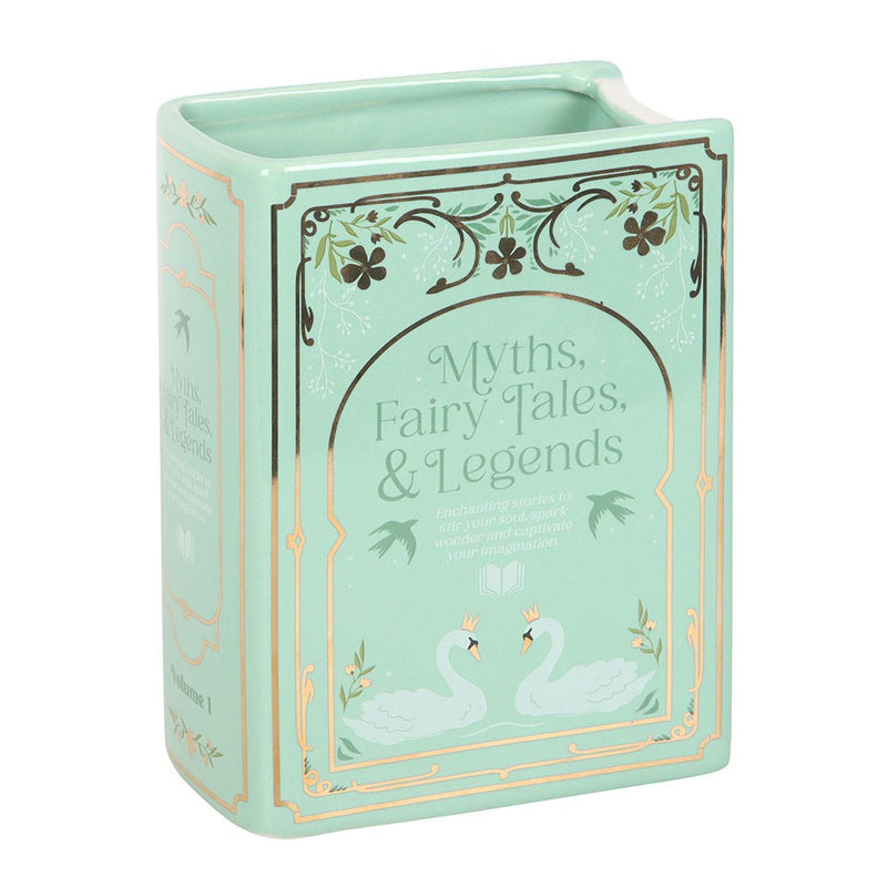 Fâs Siap Llyfr | Book Shaped Vase - Myths, Fairy Tales & Legends.
