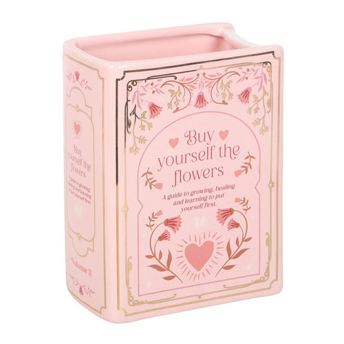 Fâs Siap Llyfr | Book Shaped Vase - Buy Yourself The Flowers