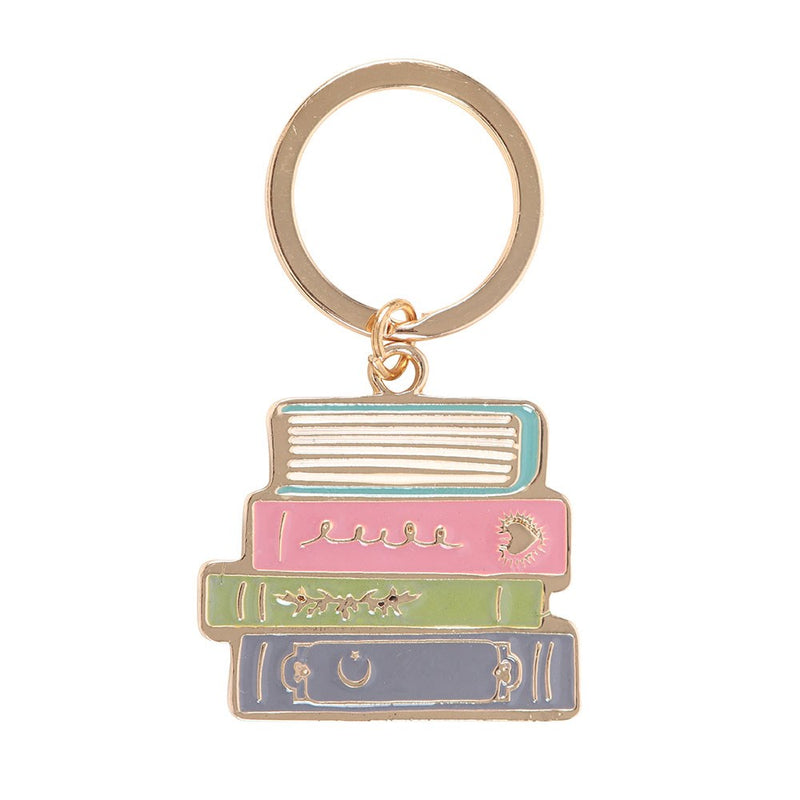 Modrwy Goriadau Llyfrau Enamel | Enamel Bookworm Keyring