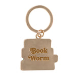 Modrwy Goriadau Llyfrau Enamel | Enamel Bookworm Keyring