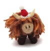 Addurn Nadolig Ffelt - Buwch Ucheldir | Christmas Felt Decoration - Highland Cow