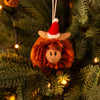 Addurn Nadolig Ffelt - Buwch Ucheldir | Christmas Felt Decoration - Highland Cow