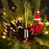 Addurn Nadolig Ffelt - Twrci | Christmas Felt Decoration - Turkey with Candy Cane