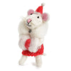 Addurn Nadolig Ffelt - Llygoden | Christmas Felt Decoration - Mouse with Muff