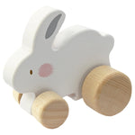 Tegan Anifail Pren ar Olwynion | Wooden Push Animal Toy