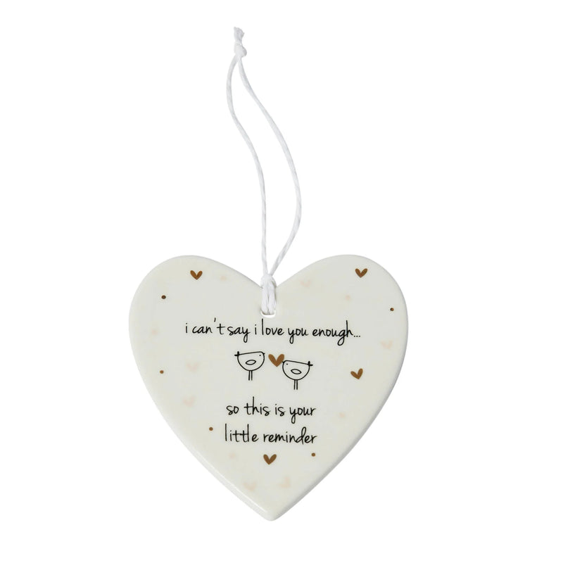 Addurn Serameg  | Ceramic Decoration - I can't say I love you enough