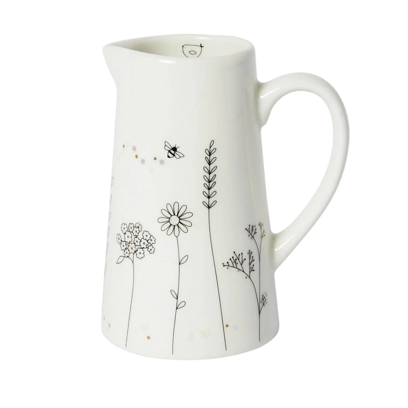 Jwg Flodau Fach - Blodau Gwyllt | Small Flower Jug - Wildflowers