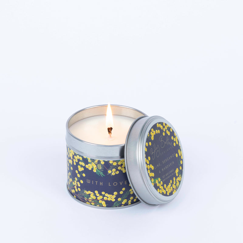 Cannwyll Bersawrus | Fragranced Tin Candle - With Love