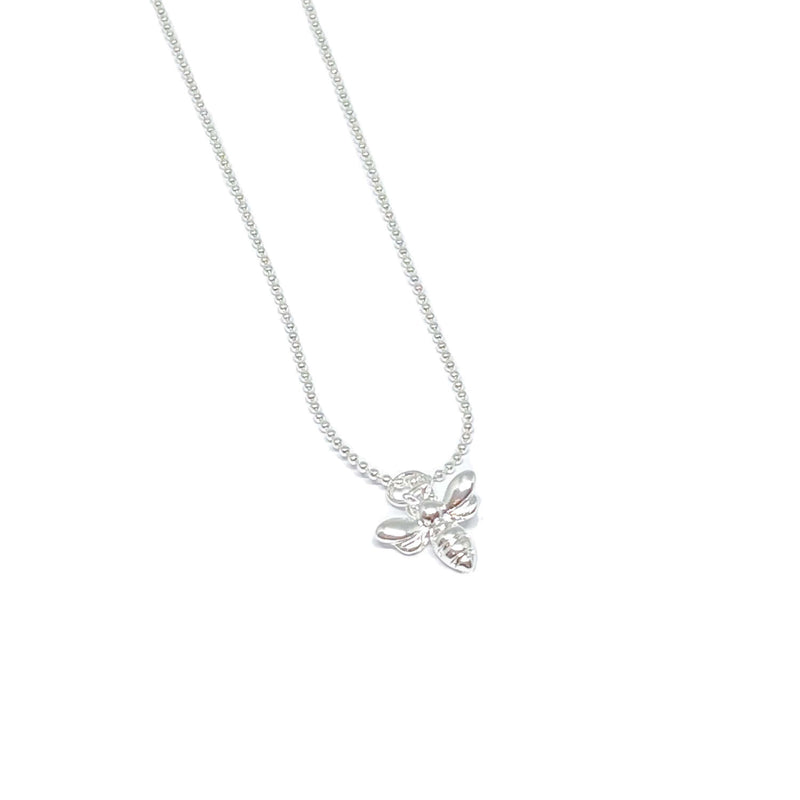Cadwen Gwenyn - Arian | Bee Necklace - Silver