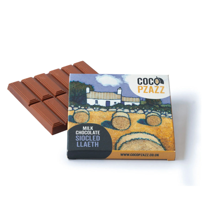 Bar Siocled Llaeth | Milk Chocolate Bar - Coco Pzazz