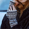 Cynheswyr Garddwrn Pachamama | Pachamama Wrist Warmer - Classic Fairisle Natural