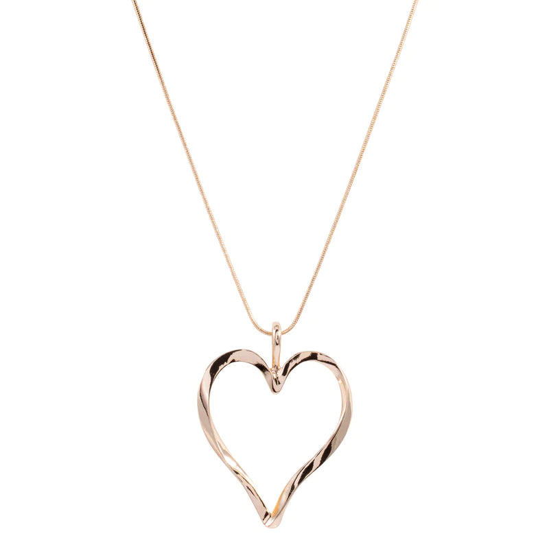 Cadwen Hir | Sweet Heart Long Necklace - Gold