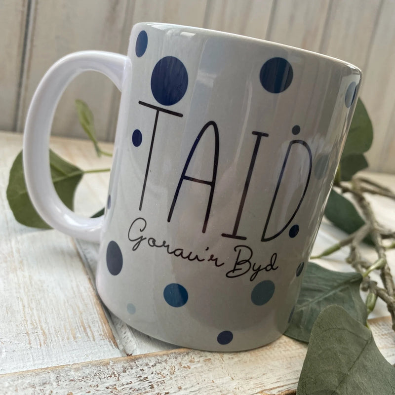 Mwg Smotiau - Taid | Spotty Mug - Taid