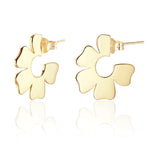 Clustdlysau Arian | Sterling Silver Hoop Earrings - Julie Daisy Gold