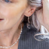 Clustdlysau Arian | Sterling Silver Coil Drop Earrings - Claribel