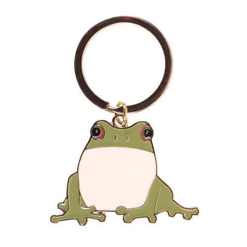 Modrwy Goriadau Broga Enamel | Enamel Lucky Frog Keyring