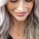Cadwen Aur | Gold Plated Droplet Necklace - Angelia